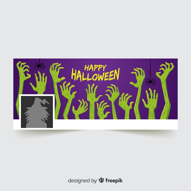 Modello di copertina facebook di halloween