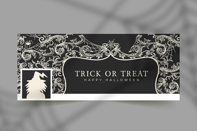 Halloween facebook cover template