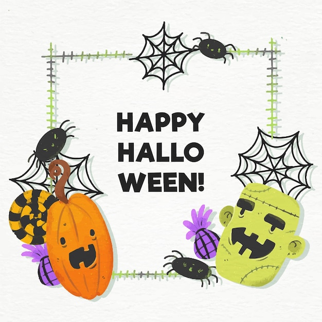 Free vector halloween festival frame