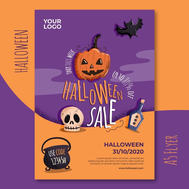 Halloween flyer template