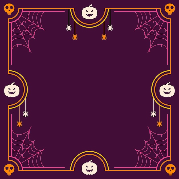 Free vector halloween frame