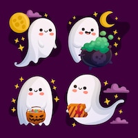 Halloween ghost collection theme