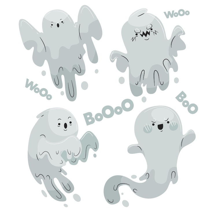 무료 Vector 할로윈 유령 컬렉션