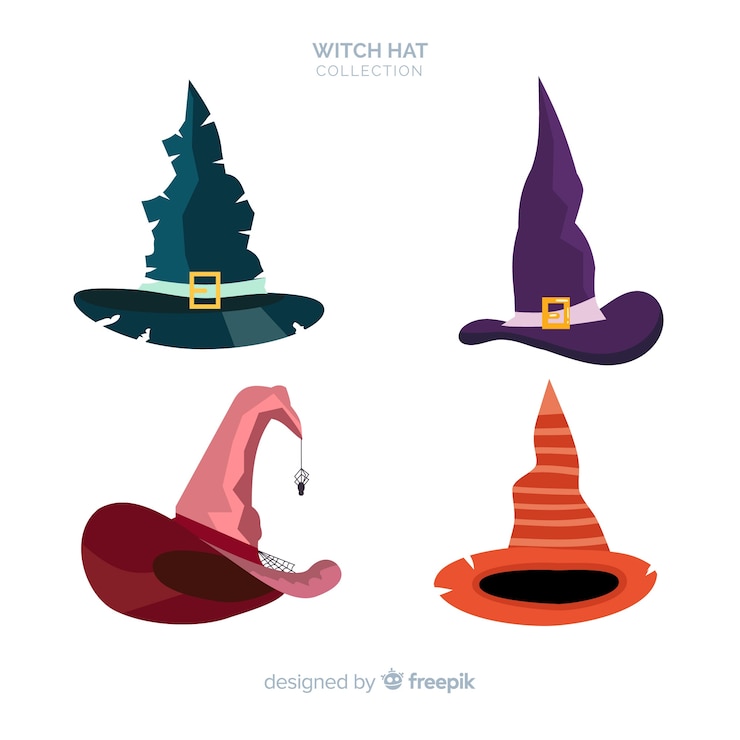 無料Vector ハロウィーンの帽子のcollectio