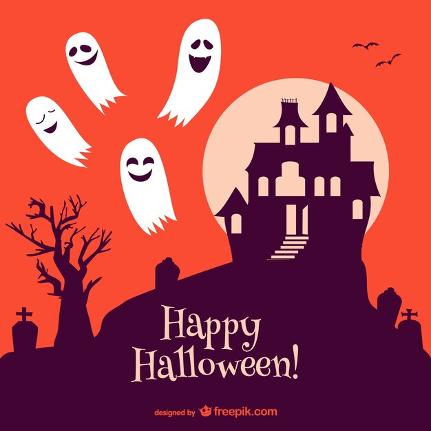 Halloween haunted castle