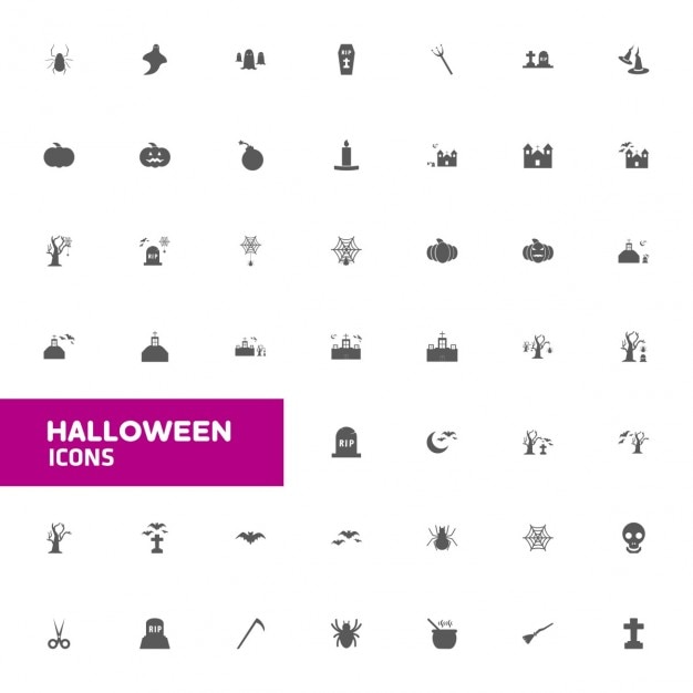 Halloween icon set