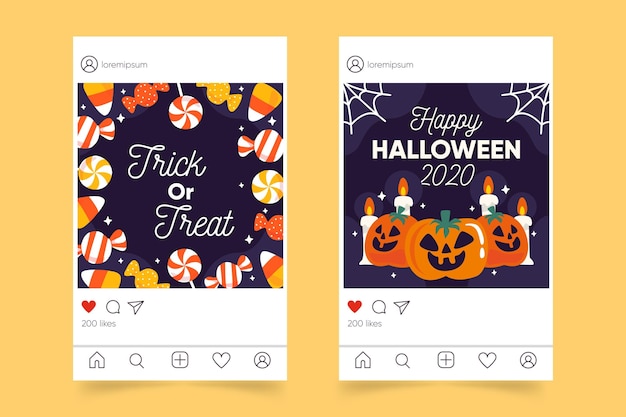 Halloween instagram post