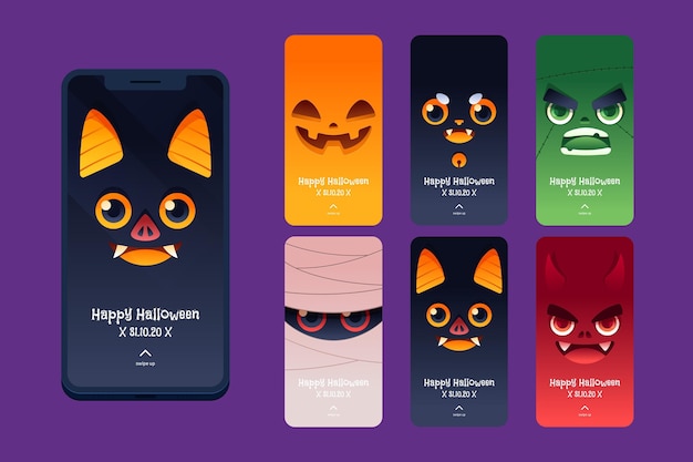 Raccolta di storie di instagram di halloween