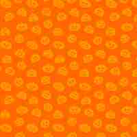 Free vector halloween jack o lantern pattern background