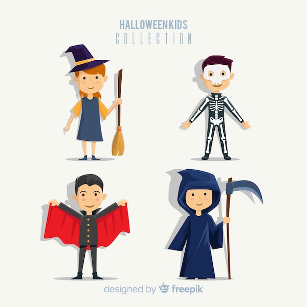 Halloween kids character pack
