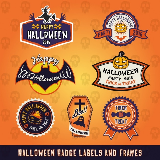 Halloween labels collection