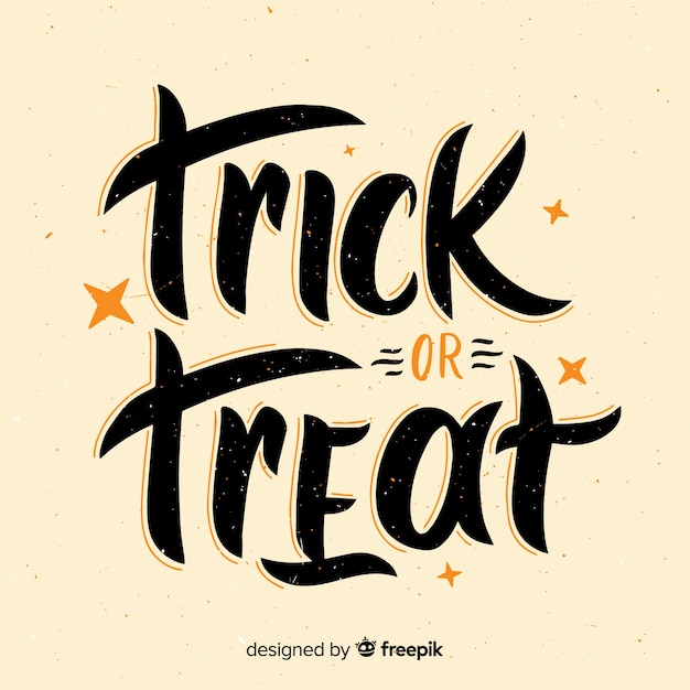 Halloween lettering sfondo