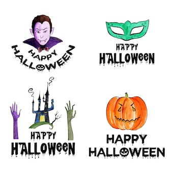 Дизайн логотипов halloween