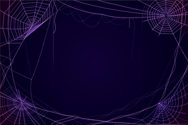 Halloween neon cobweb wallpaper