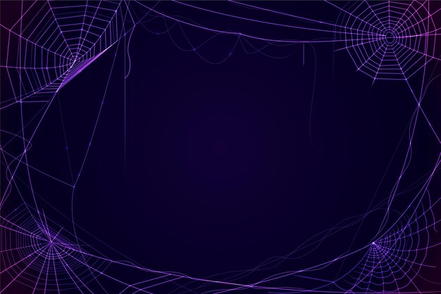 Halloween neon cobweb wallpaper