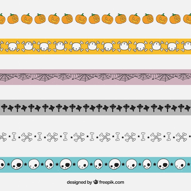 Raccolta di ornamenti di halloween