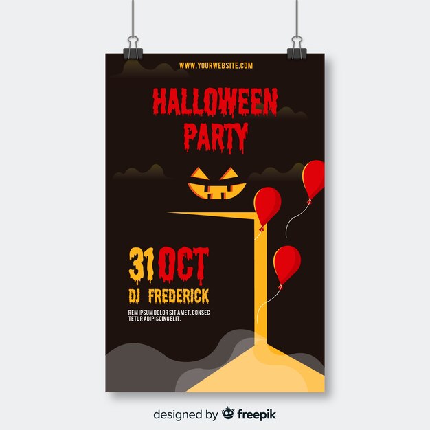 Halloween party poster