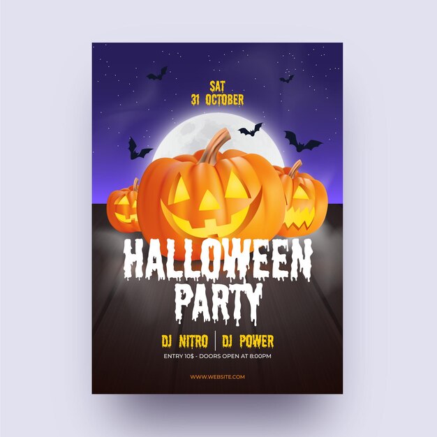 Halloween party poster