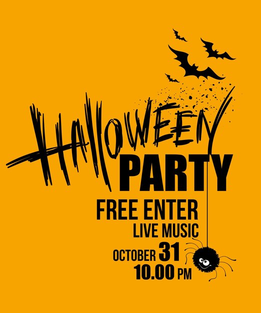 Halloween party poster