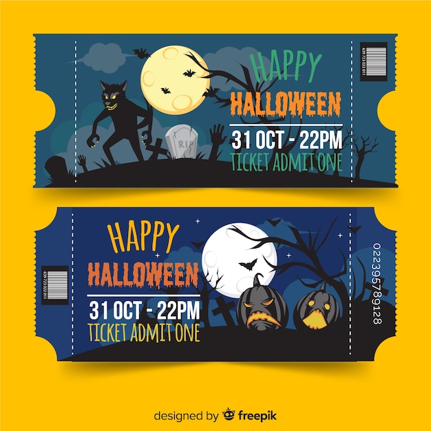 Halloween party tickets collection