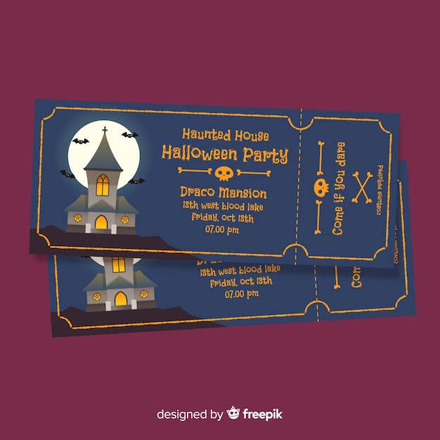 Halloween party tickets collection