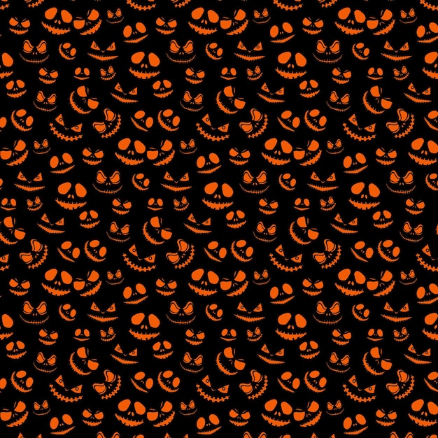 halloween spooky clipart Free vector halloween pattern background design