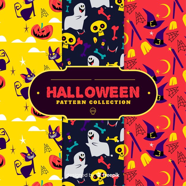 Halloween pattern background design