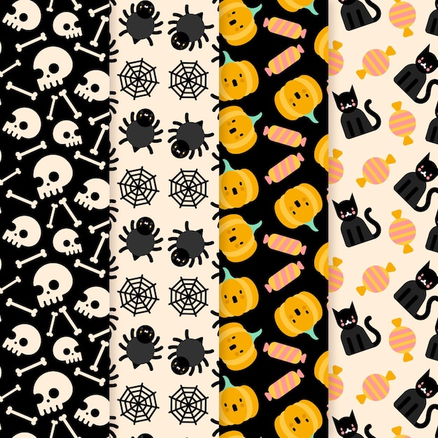 Halloween patterns collection