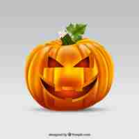 Vettore gratuito sfondo di zucca di halloween