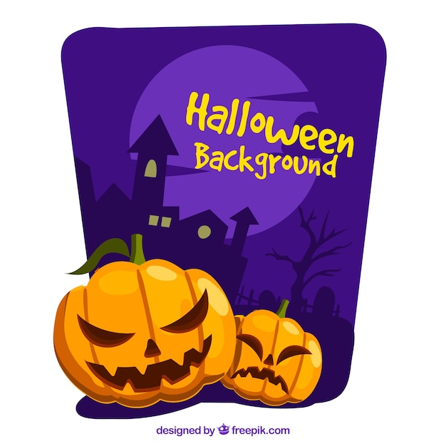 Halloween pumpkin background