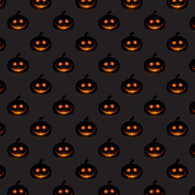 Free vector halloween pumpkin pattern