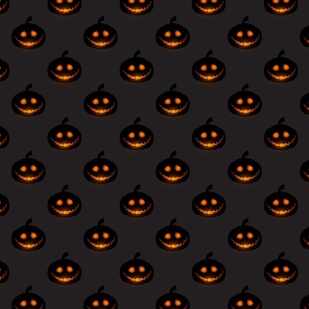 Free vector halloween pumpkin pattern