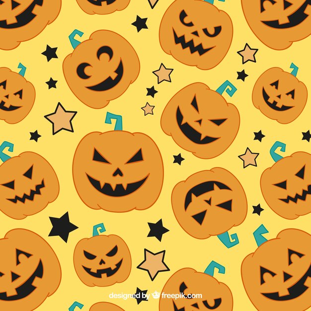 Halloween pumpkins pattern