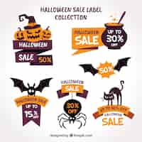 Free vector halloween sale pack