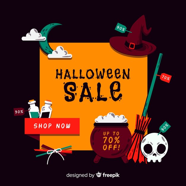 Halloween sales background