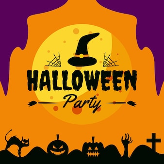 Halloween social media post instagram promotion design template
