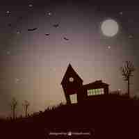 Free vector halloween spooky background