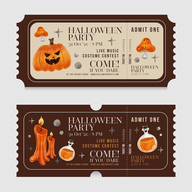 Halloween ticket collection