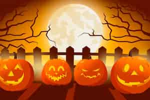 Free vector halloween wallpaper design