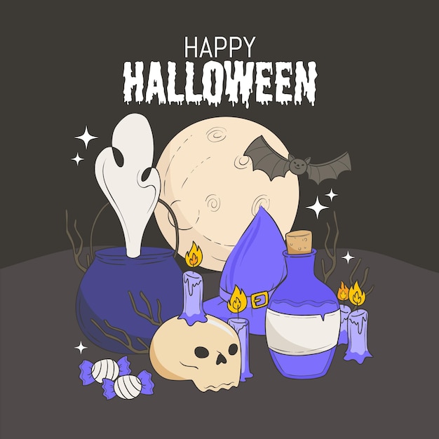 Halloween wallpaper design