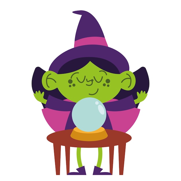 halloween witch fortune teller