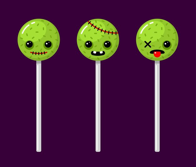 Premium Vector | Halloween finger gummy candies for trick or treat
