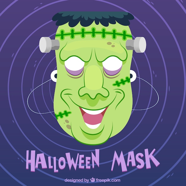 Free vector halloween zombie mask