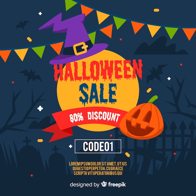 평면 디자인 할인 된 hallowen 판매