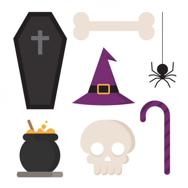 Free vector haloween elements collection