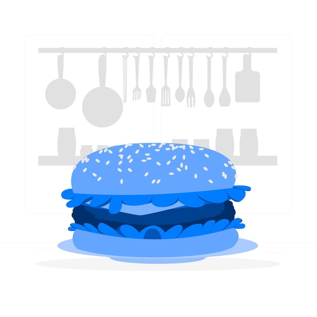 Free vector hamburger concept illustration