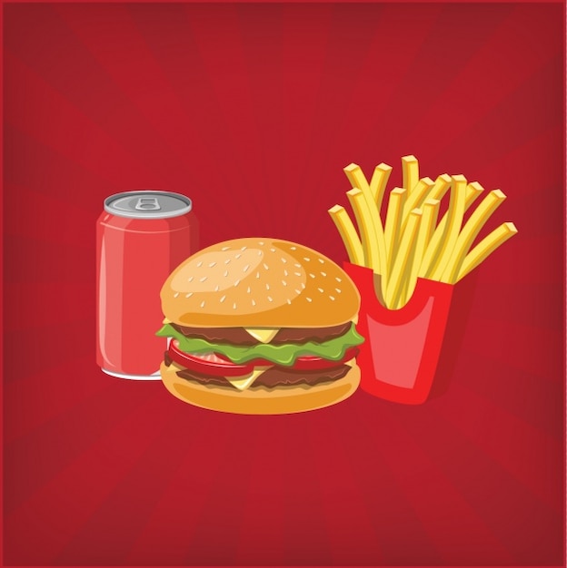 Free vector hamburguer background design