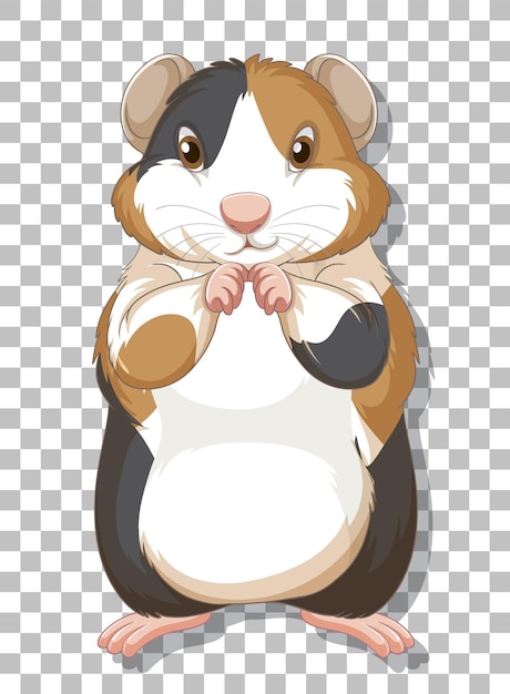 Free vector hamster in cartoon style