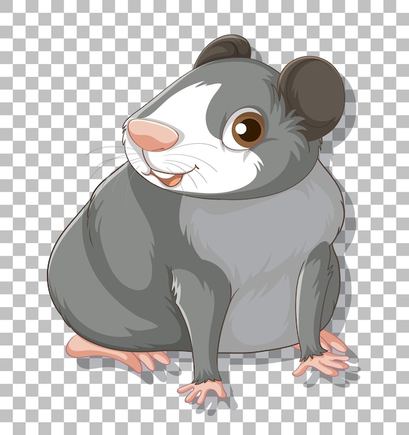 Free vector hamster in cartoon style