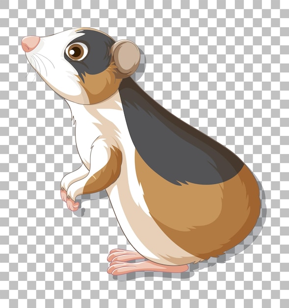 Free vector hamster in cartoon style